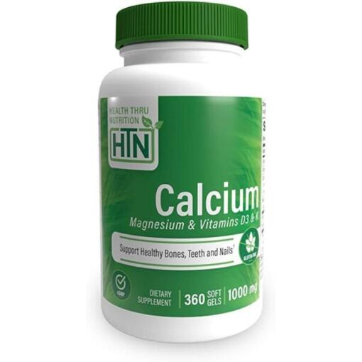 Calcium with Magnesium & Vitamins D3 & K - 360 softgels