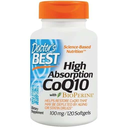 Doctor's Best - High Absorption CoQ10 with BioPerine 100mg - 120 softgels