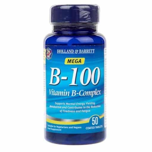 Holland & Barrett - Mega B-100 Vitamin B Complex 50 caplets