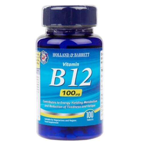 Holland & Barrett - Vitamin B12 100mcg - 100 tablets