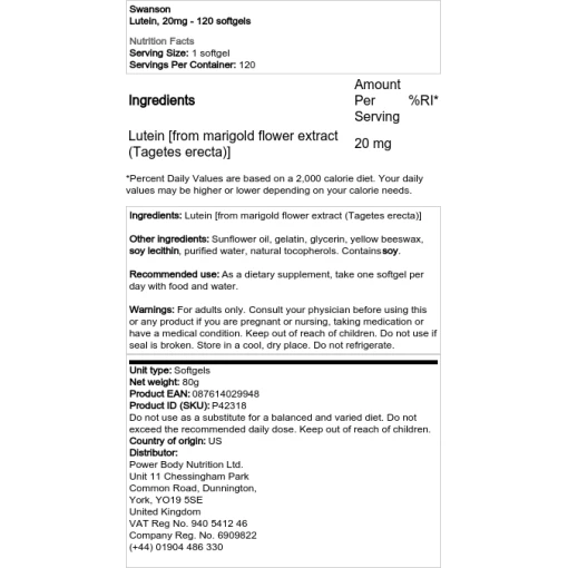20mg - 120 softgels