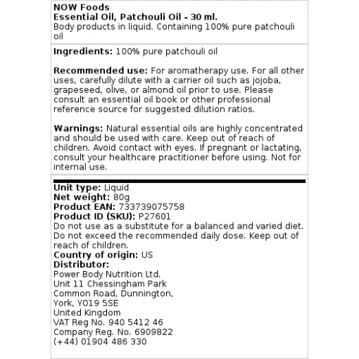 Patchouli Oil - 30 ml.