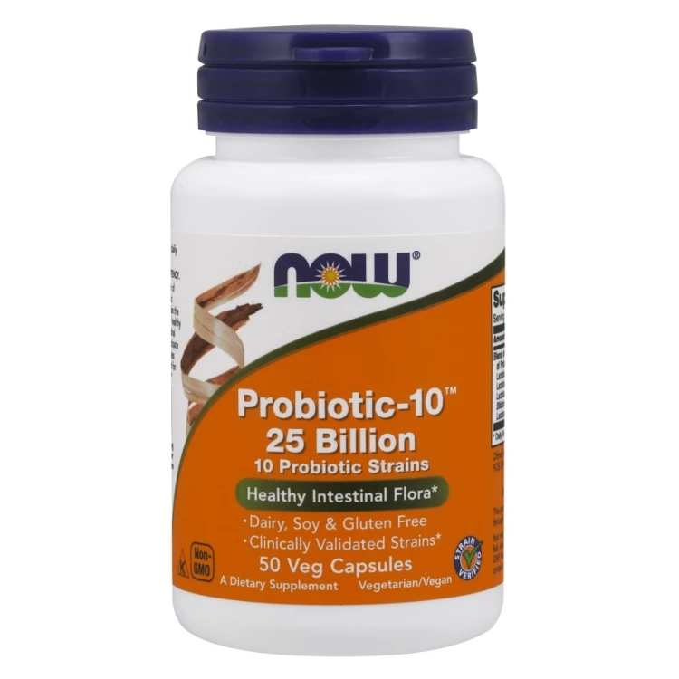 NOW Foods - Probiotic-10 25 Billion - 50 vcaps