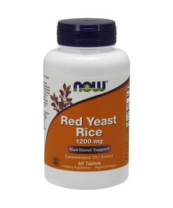 NOW Foods - Red Yeast Rice Concentrated 10:1 Extract 1200mg - 60 tablets