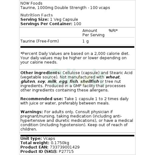 1000mg Double Strength - 100 vcaps