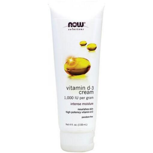 NOW Foods - Vitamin D-3 Cream - 118 ml.