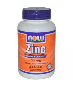 NOW Foods - Zinc 50mg - 250 tablets