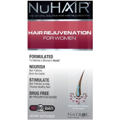 Natrol - NuHair Hair Rejuvenation for Women - 60 tabs