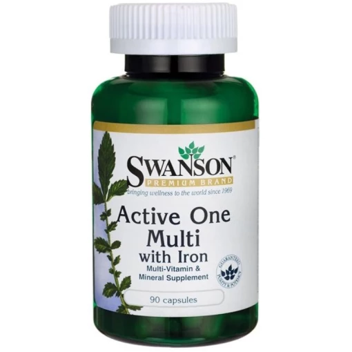Swanson - Active One Multivitamin with Iron 90 caps
