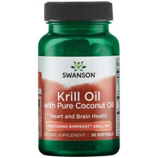 Swanson - Krill Oil with Pure Coconut Oil - 30 softgels