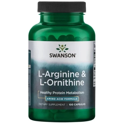 Swanson - L-Arginine & L-Ornithine - 100 caps