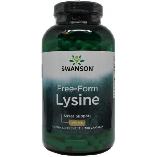 Swanson - L-Lysine 500mg Free-Form - 300 caps
