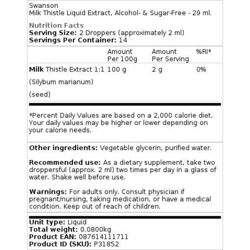 Alcohol- & Sugar-Free - 29 ml.