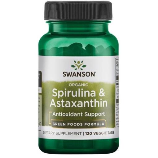 Swanson - Spirulina & Astaxanthin 120 veggie tabs