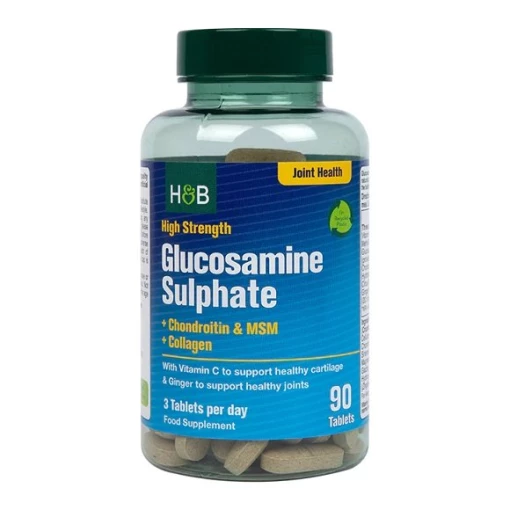 Glucosamine Sulphate + Chondroitin & MSM + Collagen - 90 tabs (EAN 5059604470103)