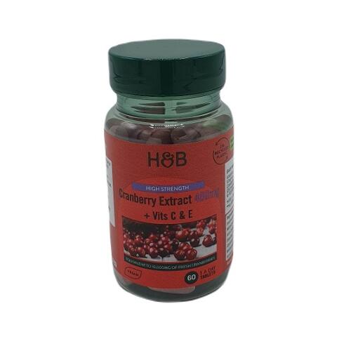 High Strength Cranberry Extract + Vits C & E