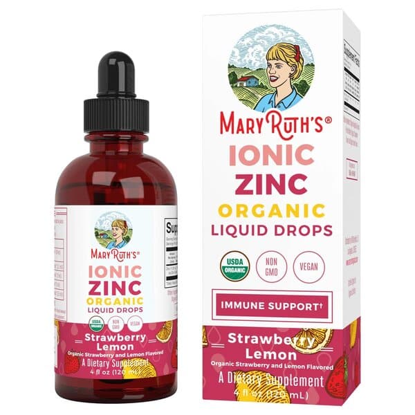 Organic Ionic Zinc Liquid Drops, Strawberry Lemon 120 ml. hos Eco