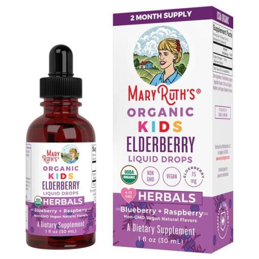 Organic Kids Elderberry Liquid Drops