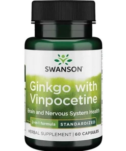 Ginkgo with Vinpocetine Standardized - 60 caps