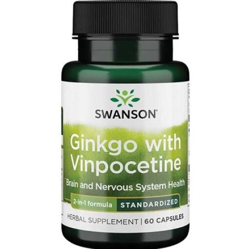 Ginkgo with Vinpocetine Standardized - 60 caps
