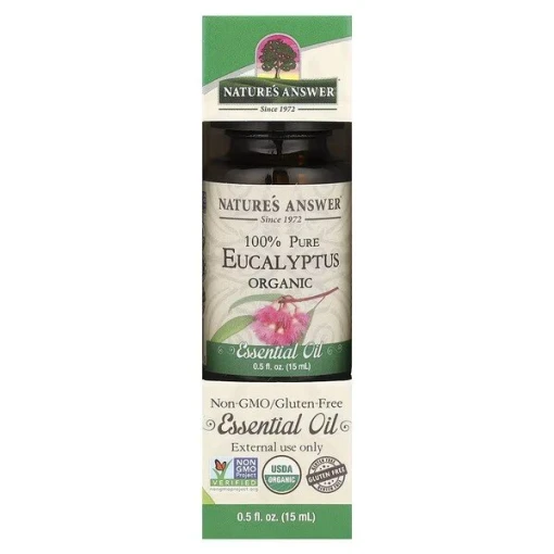 100% Pure Eucalyptus Organic Essential Oil - 15 ml.
