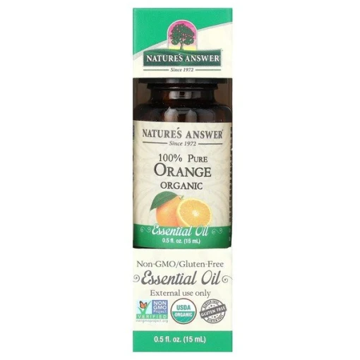 100% Pure Orange Organic Essential Oil - 15 ml.