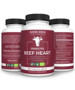 Nordic Kings - 100% Grasgevoerd en Biologisch Runderhart Capsules - 180 Stuks