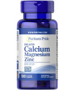 Puritan's Pride - Calcium, Magnesium en Zink - 100 tabletten