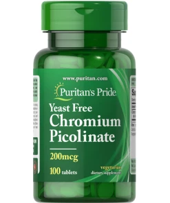 Puritan's Pride - Chroompicolinaat, 200 mcg - 100 tabletten
