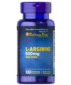 Puritan's Pride - L-Arginine, 500 mg - 100 capsules