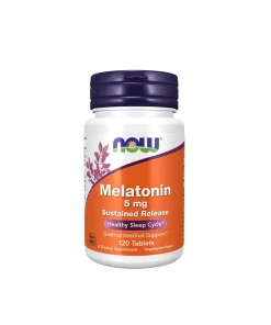 NOW Foods - Melatonine 5 mg met Verlengde Afgifte - 120 Tabletten