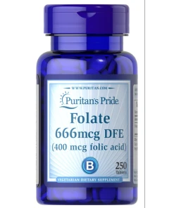 Puritan's Pride - Foliumzuur, 666 mcg - 250 tabletten