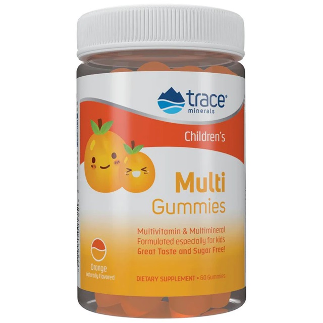 Spoorelementen - Multivitamine Gummies voor Kinderen, Sinaasappelsmaak - 60 gummies