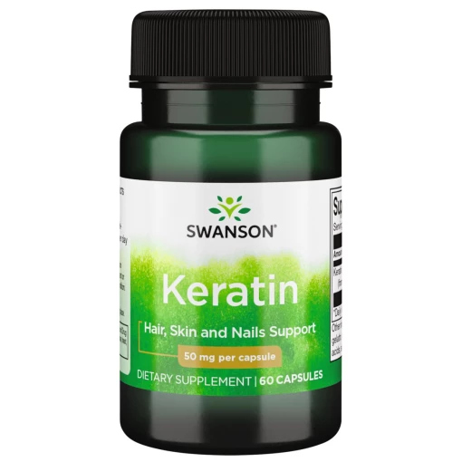 SWANSON Keratin (Keratyna) 50mg 60 kaps