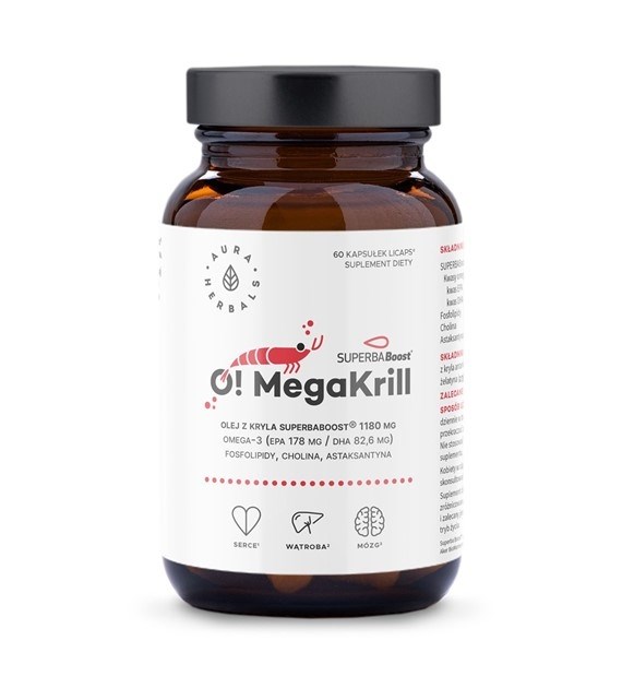 AURA HERBALS O! MegaKrill 1180 mg (60 caps.)