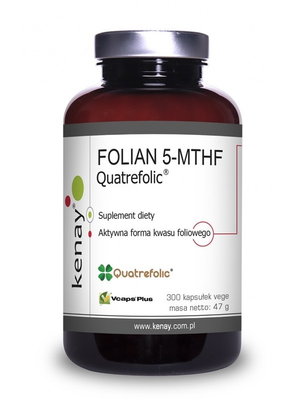 KENAY FOLATE 5-MTHF active folic acid Quatrefolic (300 caps)