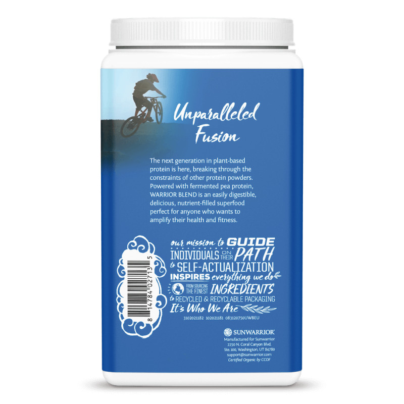 Sunwarrior - Biologische Natuurlijke Eiwitmix, Poeder 750 g - Afbeelding 4