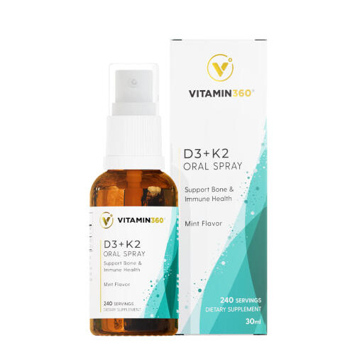 Vitamin360 D3 + K2 Oral Spray  (30 ml