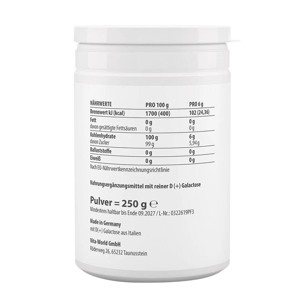 Vitaworld - D(+)Galactose (250 g) - Afbeelding 2