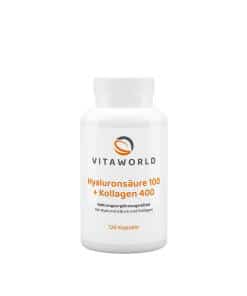 Vitaworld Hyaluronic Acid 100 + Collagen 400 (120 Capsules)