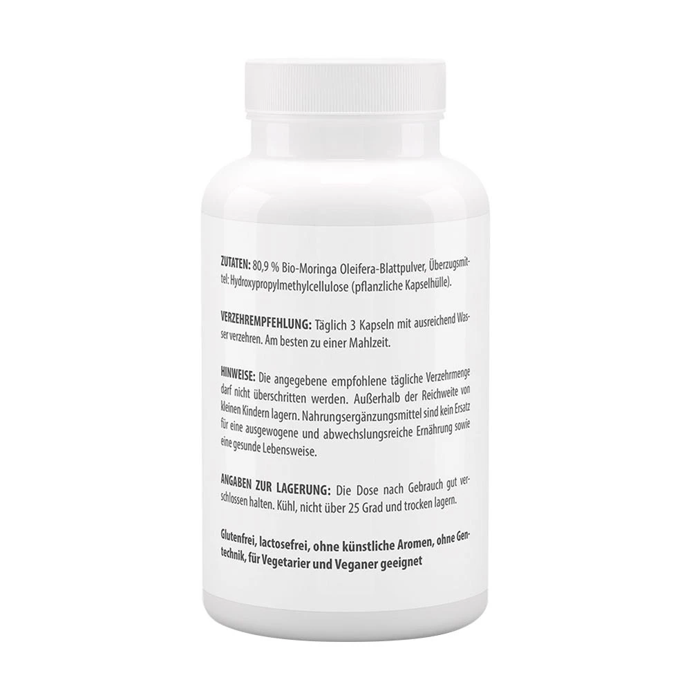 Vitaworld - Biologische Moringa Oleifera 500 mg (120 capsules) - Afbeelding 3