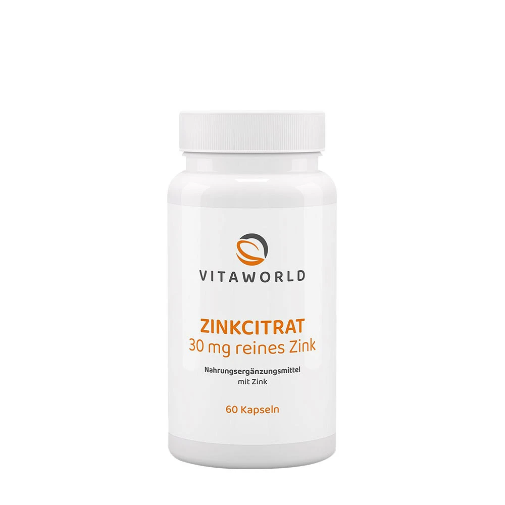 Vitaworld Zinc Citrate 30 mg (60 Capsules)