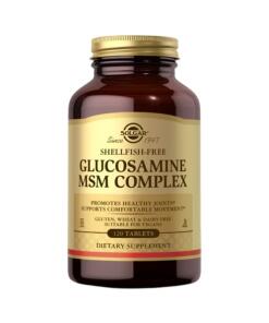 SOLGAR Glucosamine MSM Complex Shellfish-free (120 caps)