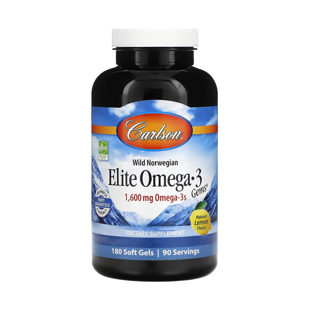 Carlson Labs - Elite Omega-3 Parels 1600 mg, 180 softgels - Afbeelding 2