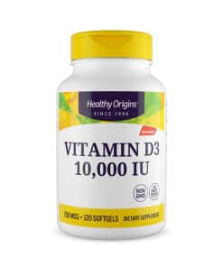Healthy Origins Vitamin D3 Depot 10 000 IU 120 soft capsules