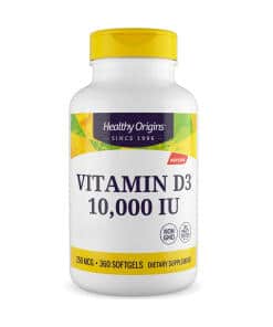 Healthy Origins Vitamin D3 Depot 10 000 IU 360 soft capsules