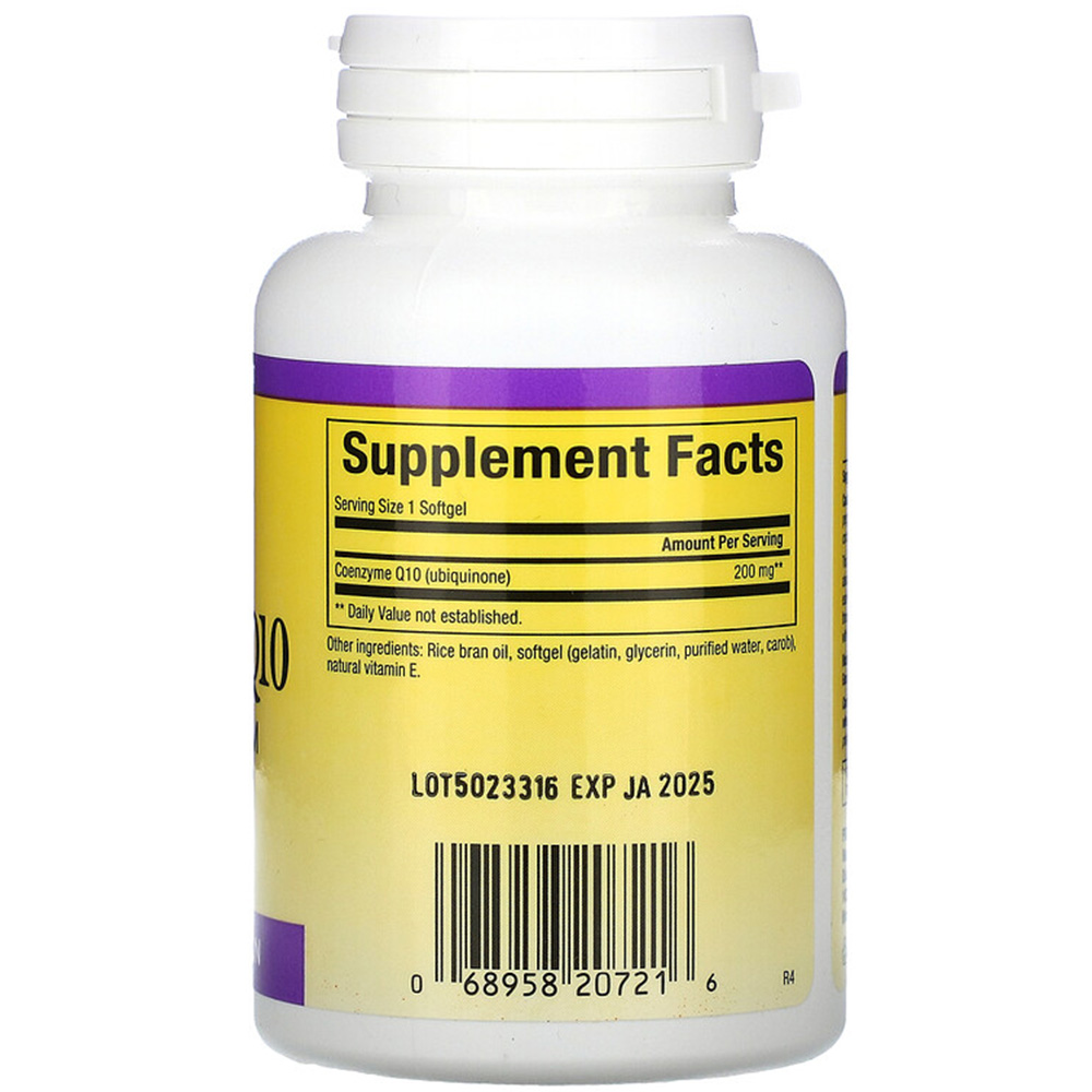 Natural Factors - Co-enzym Q10 200 mg, 30 zachte capsules - Afbeelding 3