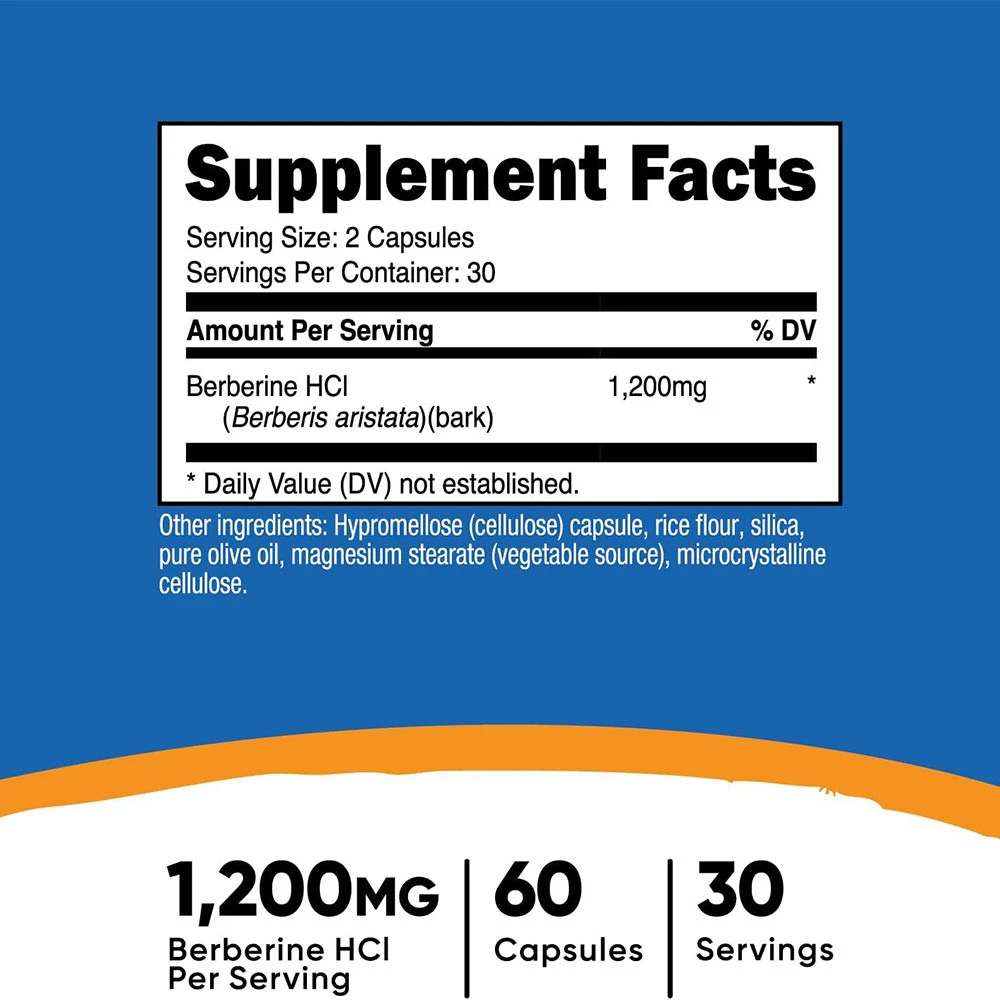 Nutricost - Berberine (60 capsules) - Afbeelding 4