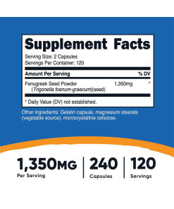 Nutricost Fenugreek 1350 mg (240 Capsules)