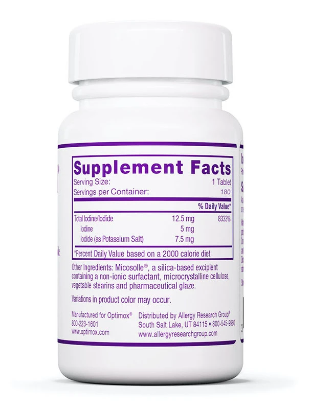 Optimox Corporation - Iodoral 12,5 mg, 180 tabletten - Afbeelding 3